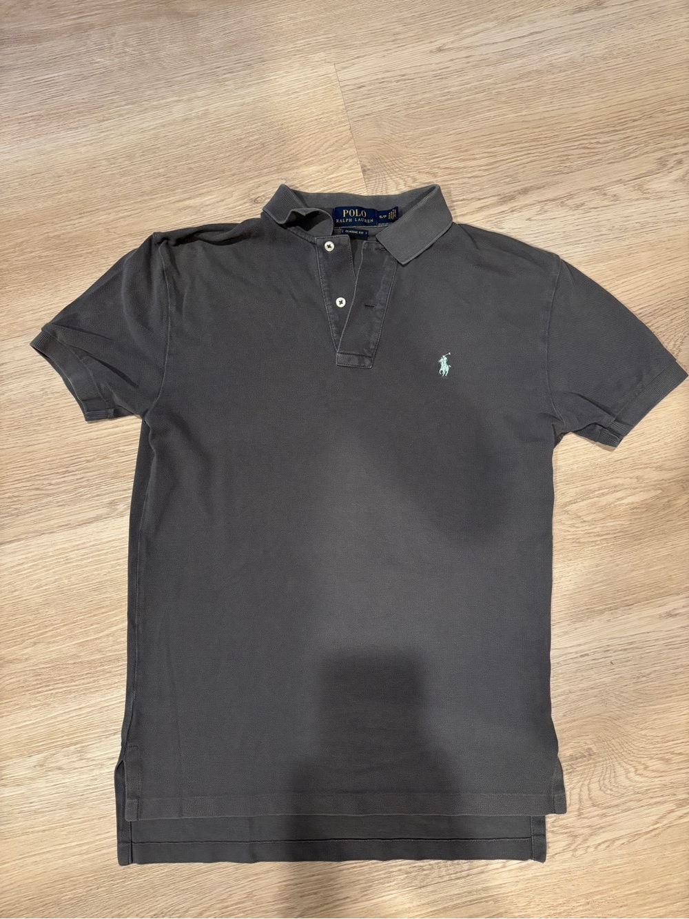 Ralph Lauren Black Men's Polo with Mint Logo